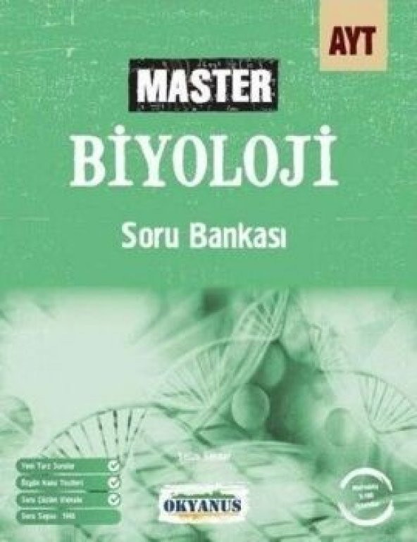 Okyanus Yayınları AYT Master Biyoloji Soru Bankası ürün görseli 1