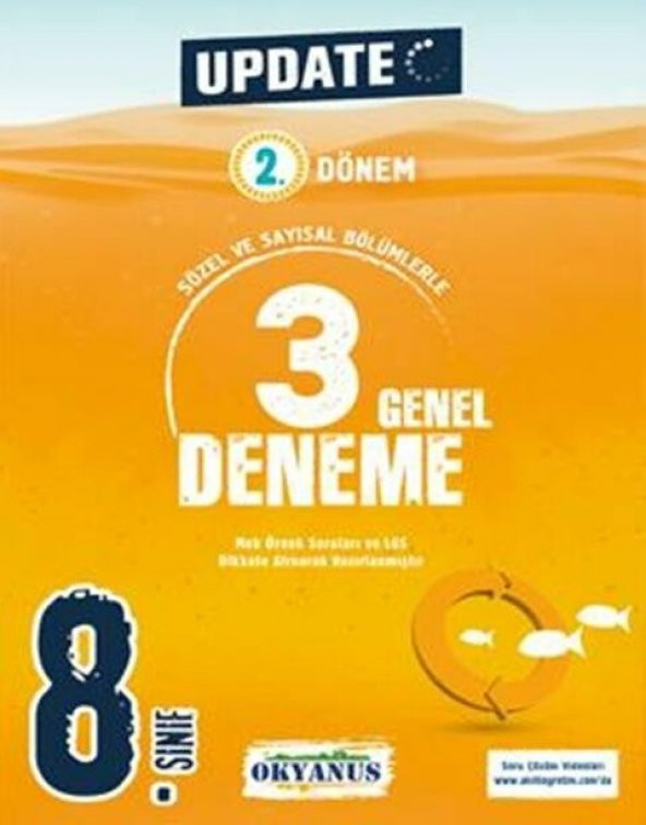 Okyanus Yayınları 8. Sınıf Update 2. Dönem 3 Genel Deneme ürün görseli 1