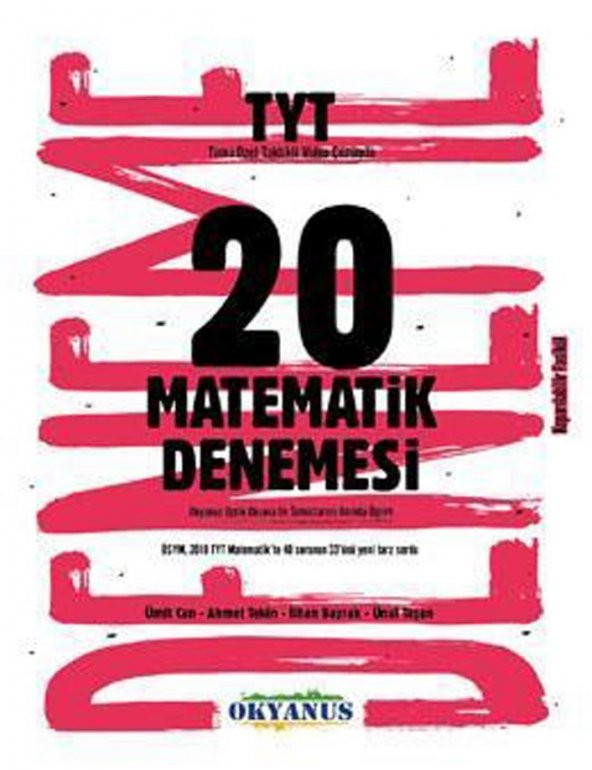 Okyanus Yayınları TYT Matematik 20 Denemesi ürün görseli 1