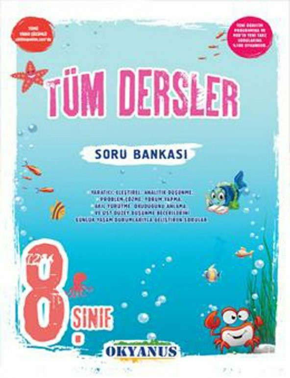 Okyanus Yayınları 8. Sınıf Tüm Dersler Soru Bankası ürün görseli 1