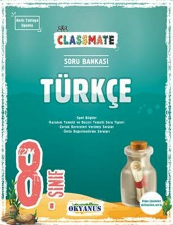 Okyanus Yayınları 8. Sınıf Classmate Türkçe Soru Bankası ürün görseli 1