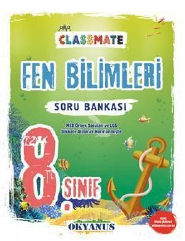 Okyanus Yayınları 8. Sınıf Classmate Fen Bilimleri Soru Bankası ürün görseli 1