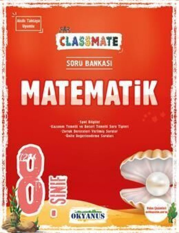Okyanus Yayınları 8. Sınıf Classmate Matematik Soru Bankası ürün görseli 1