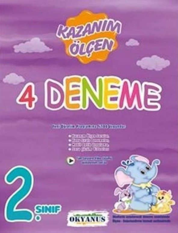 Okyanus Yayınları 2. Sınıf Kazanım Ölçen 4 lü Deneme ürün görseli 1