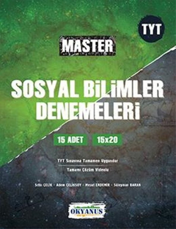 Okyanus Yayınları TYT Master 15 Sosyal Bilimler Denemeleri ürün görseli 1