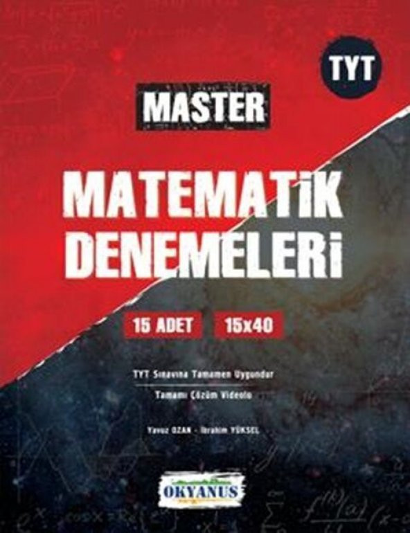 Okyanus Yayınları TYT Master 15 Matematik Denemeleri ürün görseli 1