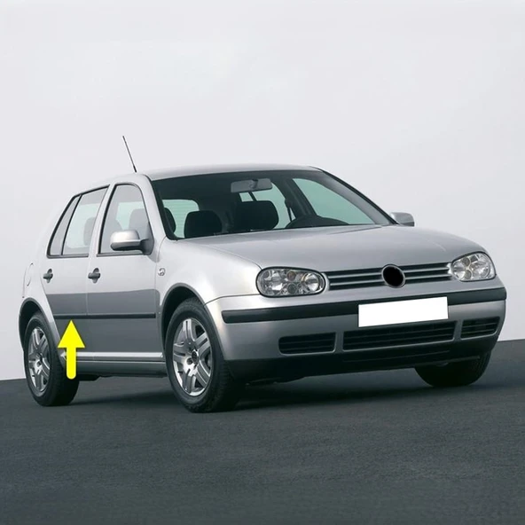 VW Golf 4 1998-2004 Sağ Arka Kapı Çıtası Siyah Plastik 1J4853754D ürün görseli 1