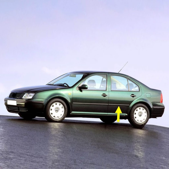 VW Bora 1999-2005 Sol Arka Kapı Çıtası Siyah Plastik 1J4853753J ürün görseli 1