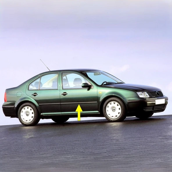 VW Bora 1999-2005 Sağ Ön Kapı Çıtası Siyah Plastik 1J4853516F ürün görseli 1