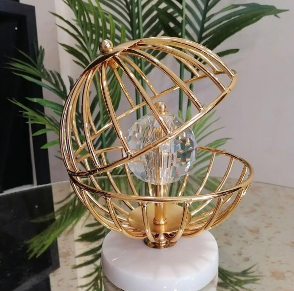 Crearthome Dekoratif Midye Kristal Aksesuar Gold SZR-198552 ürün görseli 1