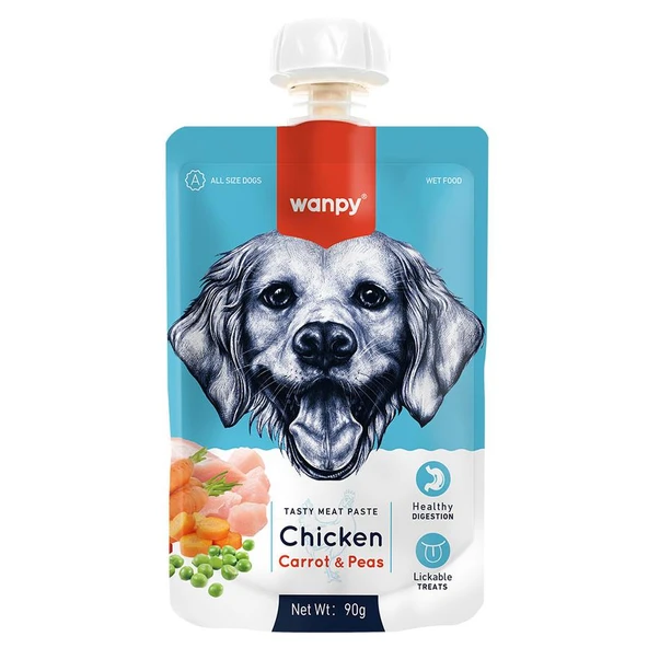 Wanpy Taze Tavuklu&Havuçlu Köpek Et Ezmesi 90 gr ürün görseli 1