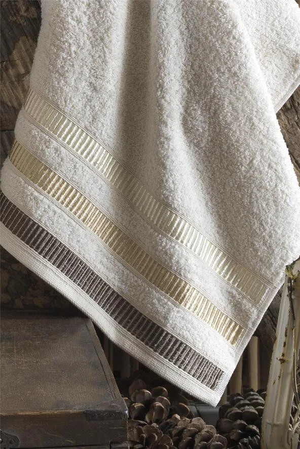 50x90 Soft Havlu Seti 4lü NATURAL - Resim 3