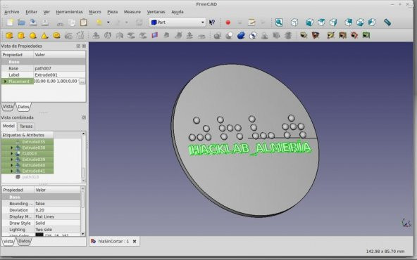 Hacklab Almeria Logo Plastik Aparat - Resim 4