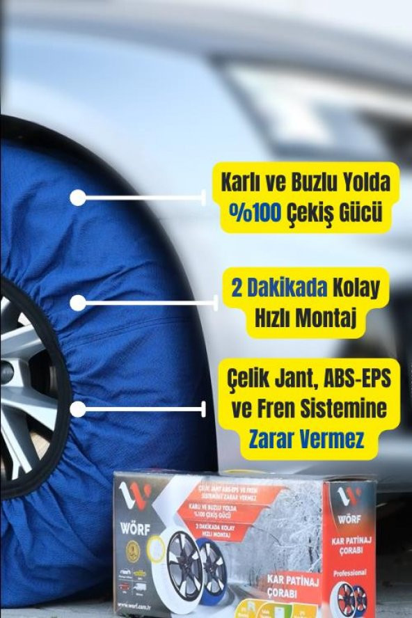 Wörf Kar Çorabı XX Large Beden (XXL) - Resim 2