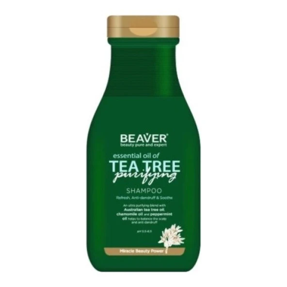 Beaver Tea Tree Shampoo Çay Ağacı Özü İçeren Şampuan 350 ml ürün görseli 1