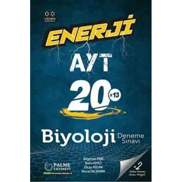 Palme Yayınevi AYT Biyoloji Enerji 20 Deneme Sınavı ürün görseli 1