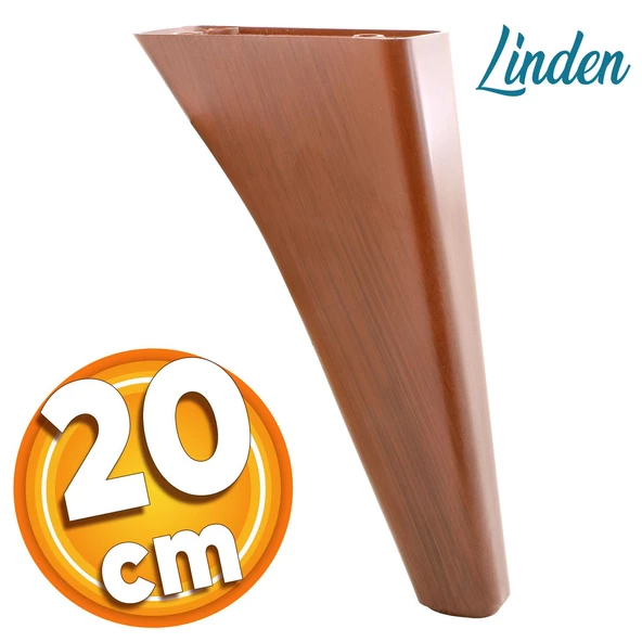 Linden Lüks Mobilya Kanepe Tv Ünitesi Koltuk Ayağı 20 Cm Kahverengi Oval Konsol Ayakları ürün görseli 1