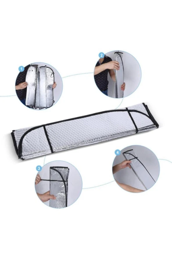 Ön Cam Metalize Perde 130 Cm X 60 - Resim 3