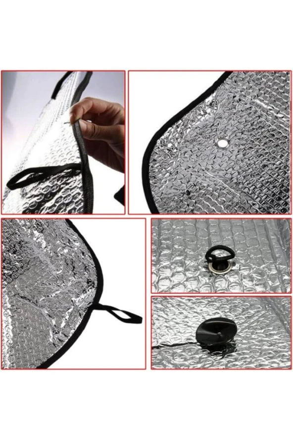 Ön Cam Metalize Perde 130 Cm X 60 - Resim 4