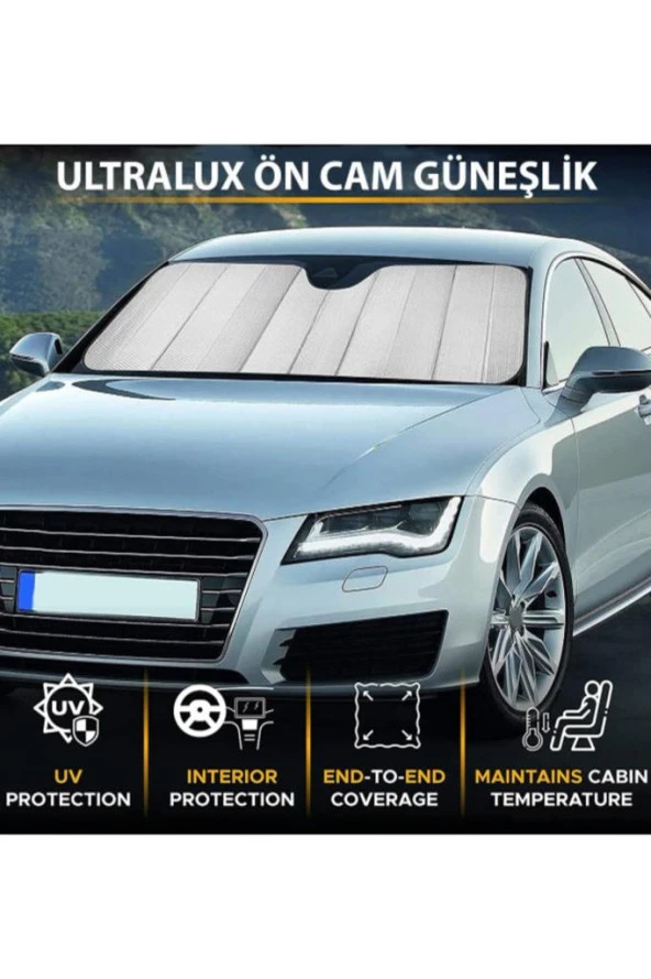 Ön Cam Metalize Perde 130 Cm X 60 Uyumlu - Resim 5