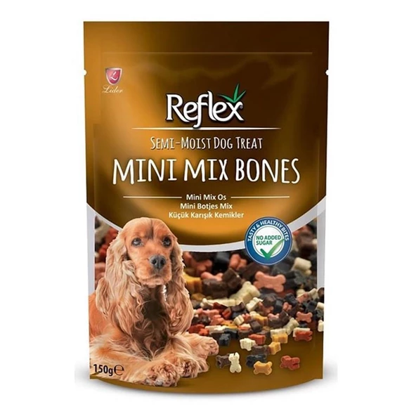 Reflex Mini Mix Bones Yarı Islak Köpek Ödül Kemiği 150 Gr ürün görseli 1