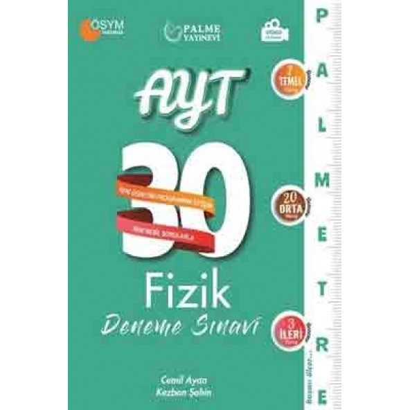 Palme Yayınevi AYT Palmetre Fizik 30 Deneme Sınavı ürün görseli 1