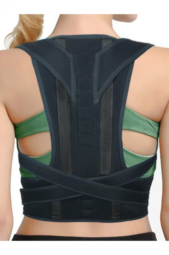 Ortopedik Dik Duruş Korsesi Kamburluk Önleyici Unisex Balenli Manyetik Korse ürün görseli 1