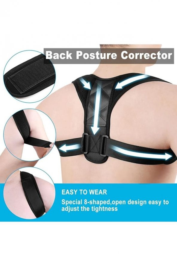Erkek Atlet Sporcu Posture Korse Aparatı Dik Durus Korsesi ürün görseli 1