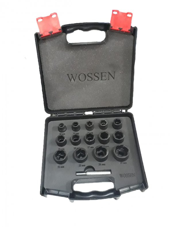WOSSEN 1/2" TWİST LOKMA SETİ TAM 15 PARÇA 41100 ürün görseli 1