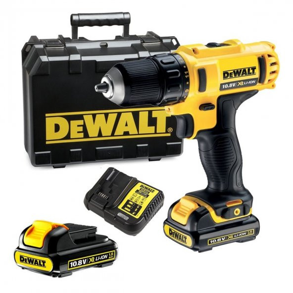 Dewalt DCD710D2-QW 10.8V 2.0 Ah Li-ion Çift Akülü Darbesiz Vidalama Matkap ürün görseli 1