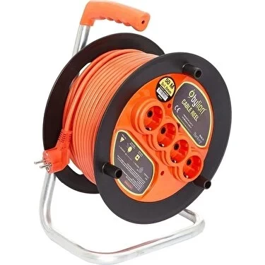 Bylion 50 Metre 3 X 2,5 mm Seyyar Makaralı Uzatma Kablosu - 50 m ürün görseli 1