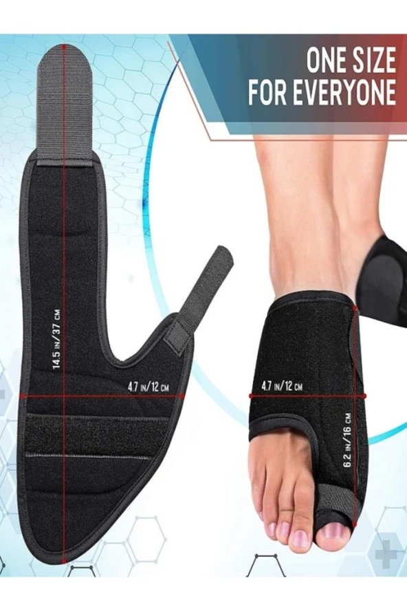 Halluks Valgus Ayak Ateli Ayak Başparmak Kemiği Çıkıntısı Bunyonu Düzeltici ürün görseli 1