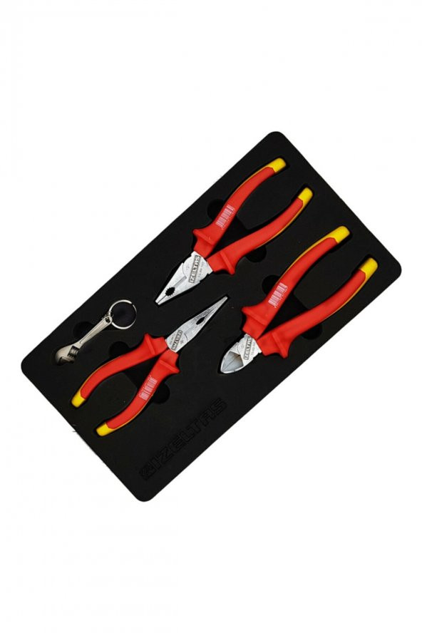 İzeltaş 3020006003 160mm 1000V 3 Parça İzoleli Elektrikçi Seti ürün görseli 1