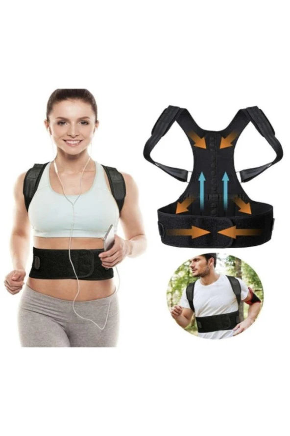 Lifestyle Medikal Kifoz Skolyoz Korsesi Manyetik Dik Duruş Korsesi Yeleği ürün görseli 1