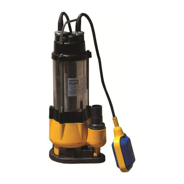 Attlas V250A-F Döküm Fanlı Döküm Gövdeli 0.4 Hp Atık Su Pompası ürün görseli 1