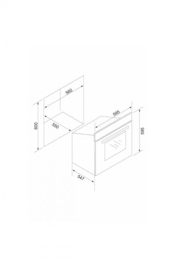 Silverline Siyah Ankastre Set BO6502B02 - VC5428B01 - 3420 Classy 60 Cm - Resim 5