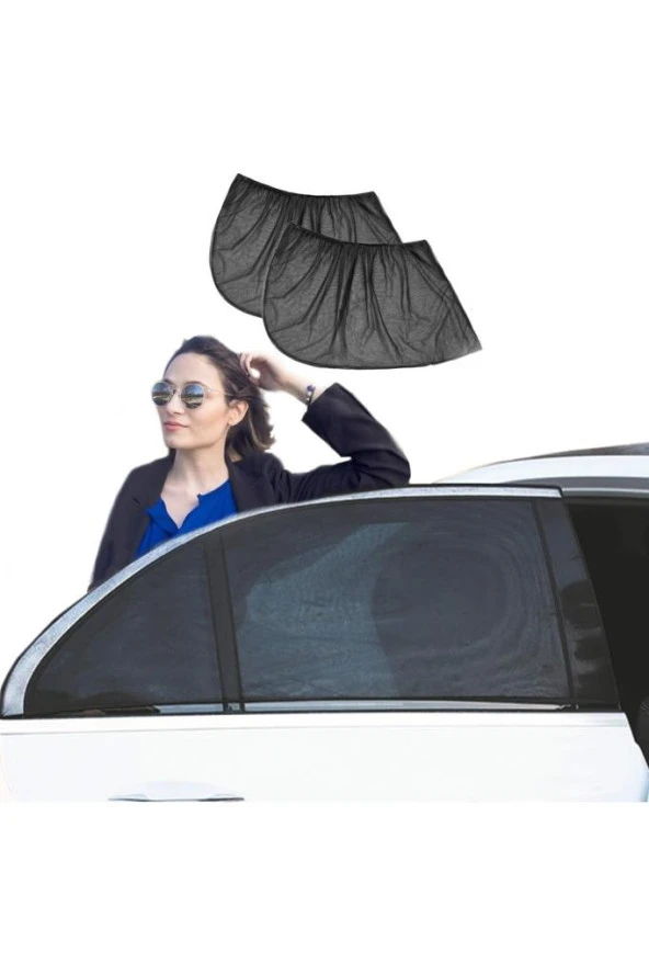 2li Oto Yan Cam Perde Güneşlik Örtü - Resim 3