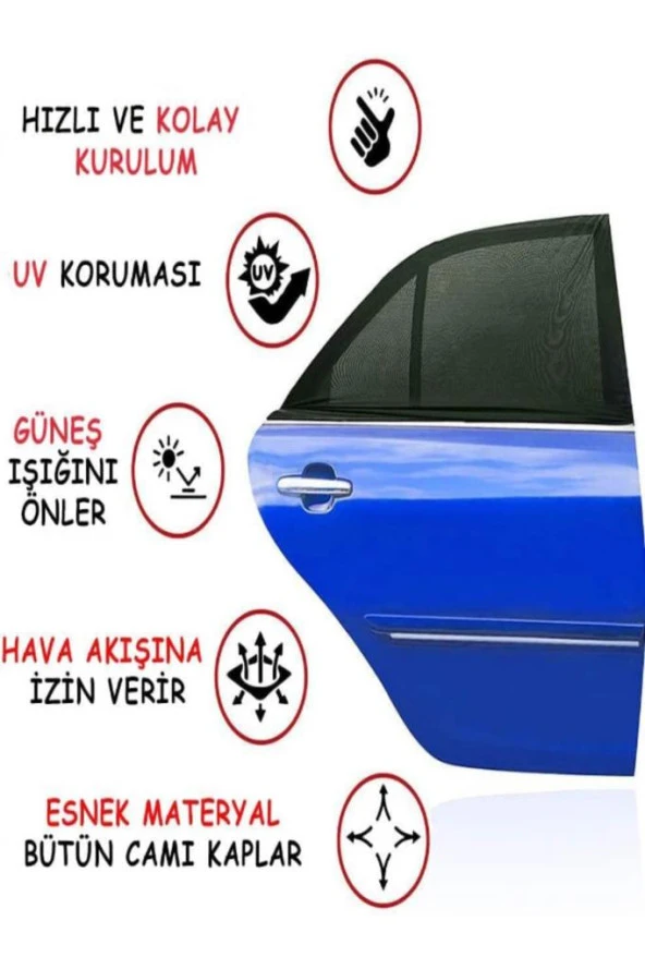 Araba Araç Oto Yan Cam Güneşlik Örtü Perde Kılıf Güneşliği Araba Anne Bebek Emzirme Perdesi ürün görseli 1