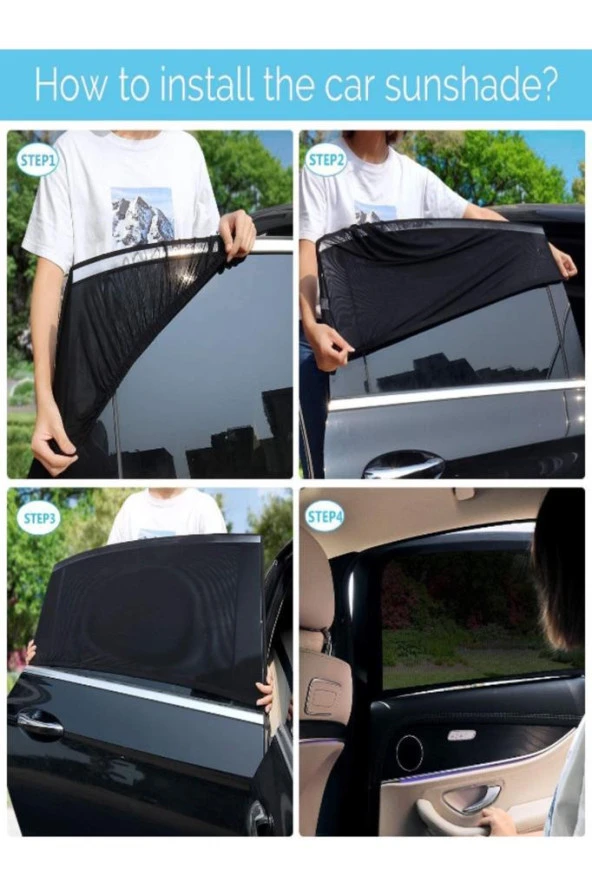 Araba Araç Oto Yan Cam Güneşlik Örtü Perde Kılıf Güneşliği Araba Anne Bebek Emzirme Perdesi ürün görseli 1