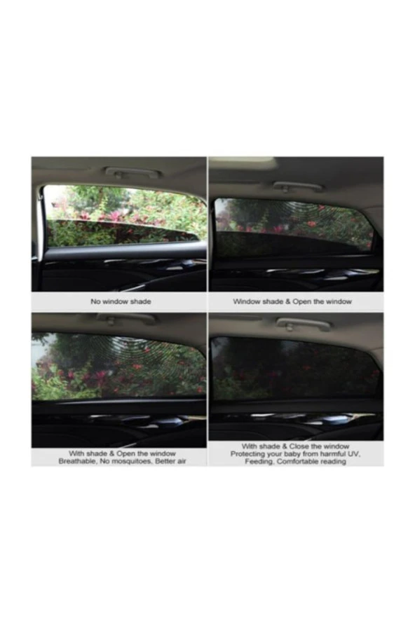 Araba Yan Cam Perdesi Oto Arka Perde Araç Güneşlik Gölgelik Bebek Çocuk Bebe Örtü Cam Çorabı Filmi ürün görseli 1