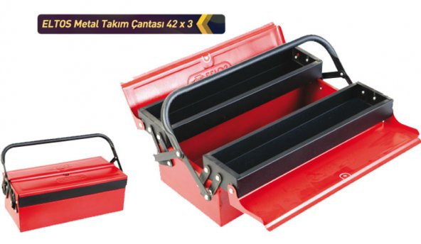 Eltos Metal Takım Çantası 42-3 42 Cm 3 Gözlü ürün görseli 1