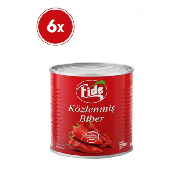 Fide Közlenmiş Biber 6 X 2500 G ürün görseli 1
