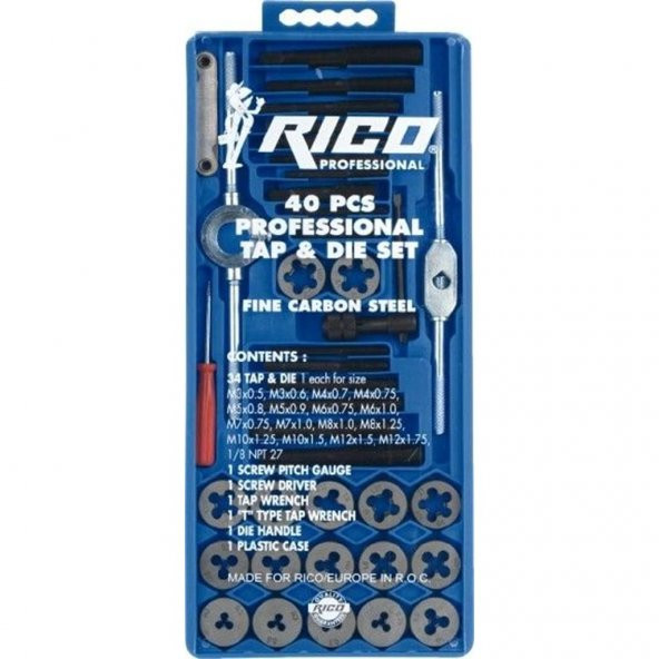 Rico 005-rc3240 Pafta Kılavuz Seti 40 Parça ürün görseli 1