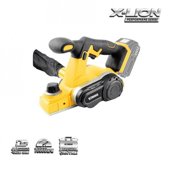 Rtrmax X-Lıon Rtx1847B Akülü Planya Makinası 18V aküsüz SOLO Makina ürün görseli 1
