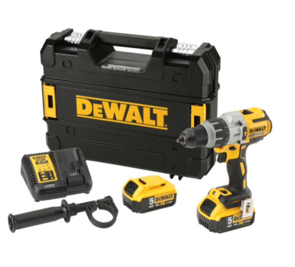 Dewalt DCD996P2-QW 18V 5.0 Ah Li-ion Çift Akülü Kömürsüz Profesyonel Darbeli Matkap ürün görseli 1