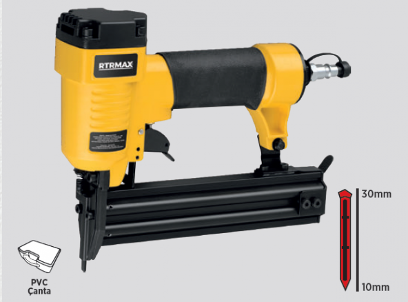 Rtrmax RTM0130 10-30 mm Havalı Çivi Çakma Tabancası ürün görseli 1