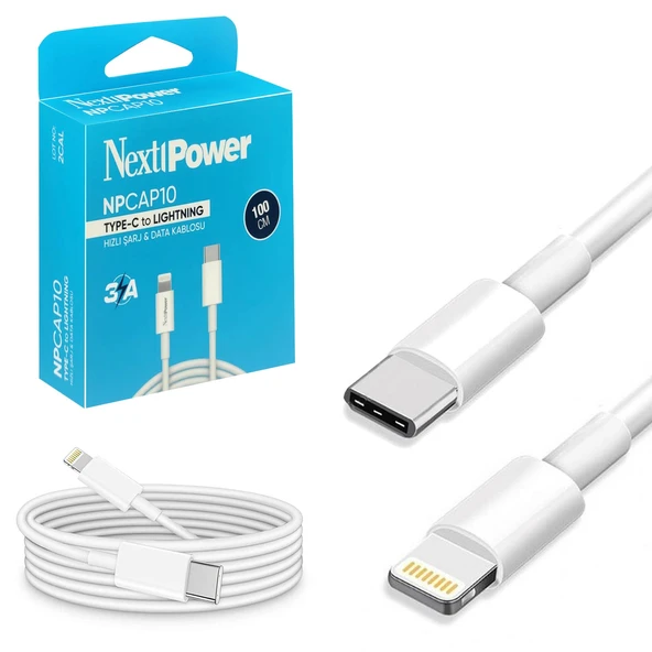 Next Şarj Data Kablosu Type-C To Iphone 1Mt 3A Np-Cap10 ürün görseli 1