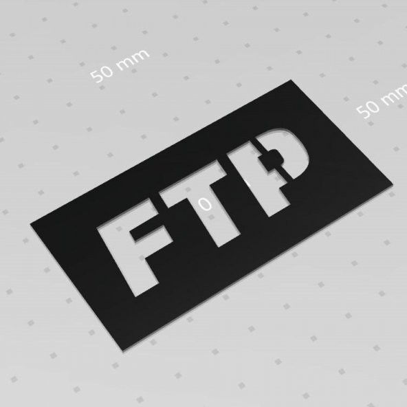 Ftp Şablonu Plastik Aparat - Resim 2