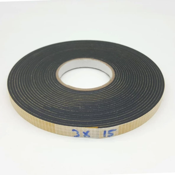 Contacall Kapı Pencere Bandı / Yapışkan Kapı Pencere Süngeri Eva-3Mmx15Mm-Siyah-10 Metre ürün görseli 1