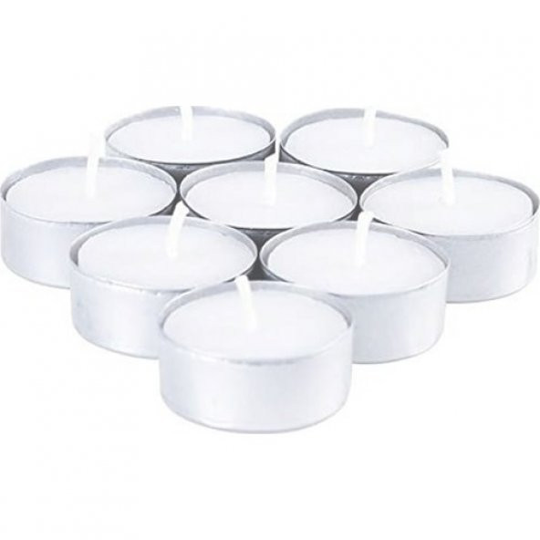 Ksmart Tea Light Beyaz Yuvarlak Mum 32Li ürün görseli 1